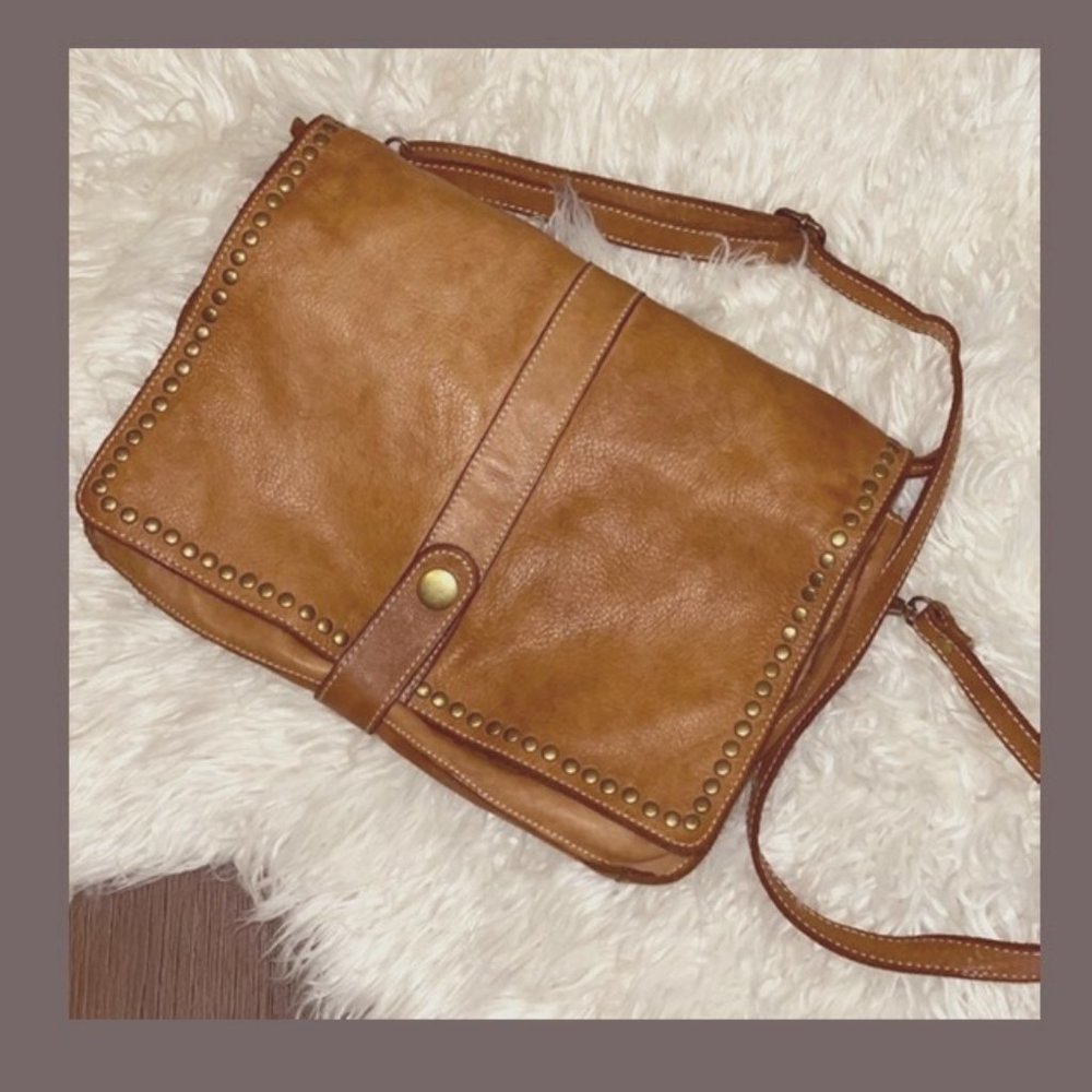 50% OFF  Costanza Rota Studded Soft Leather Boho Bag